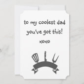 Invitation Daddio of the Patio - Le papa le plus froid ! (Dos)