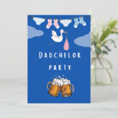 Invitation daddy douche couche dadchelor, fête de la bière (Debout devant)