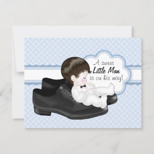 Invitation Daddys Chaussures Petit Baby shower Homme