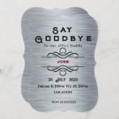 Invitation d'adieu (Devant / Derrière)