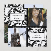 Invitation d'adieu à la remise des diplômes de Bla (Devant / Derrière)