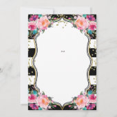 Invitation d'adieu, Fête d'adieu noir et blanc (Dos)