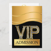 Invitation d'admission VIP (Devant / Derrière)