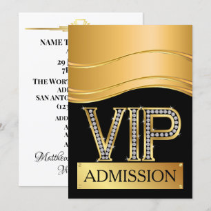 Invitation d'admission VIP