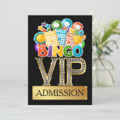Invitation d'admission VIP Bingo (Debout devant)