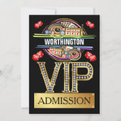 Invitation d'admission VIP CASINO (Devant)