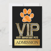 Invitation d'admission VIP PETS (Devant)
