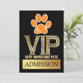 Invitation d'admission VIP PETS (Debout devant)
