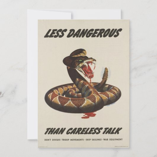 Invitation d'affiche patriotique 2ème guerre mondi (Devant)