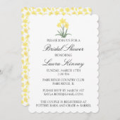 Invitation Daffodil Aquarelle Personnalisé (Devant / Derrière)