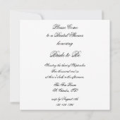 Invitation Daffodil et Fête des mariées perles (Dos)