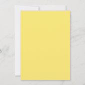 Invitation Daffodile jaune Boho rustique 60e anniversaire (Dos)