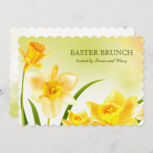 Invitation Daffodiles de printemps sur mesure Brunch de Pâque