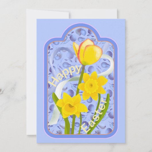 Invitation Daffodiles et tulipes (Devant)