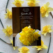 Invitation Daffodiles rustiques Grange Fête des mariées de pr