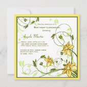 Invitation Daffodills (Devant)