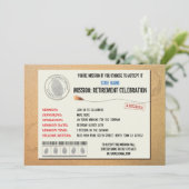 Invitation d'agent secret de partie de retraite de (Debout devant)