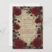 Invitation Dahlia foncé Haunted Rassemblement (Devant)