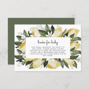 Invitation Dahlia - Livres de Baby shower Citrus pour bébés