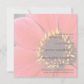 Invitation Dahlia rouge (Dos)