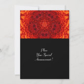 Invitation DAHLIA ROUGE, noir brillant (Dos)