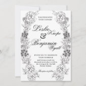 Invitation Dahlia Wreath (Devant)