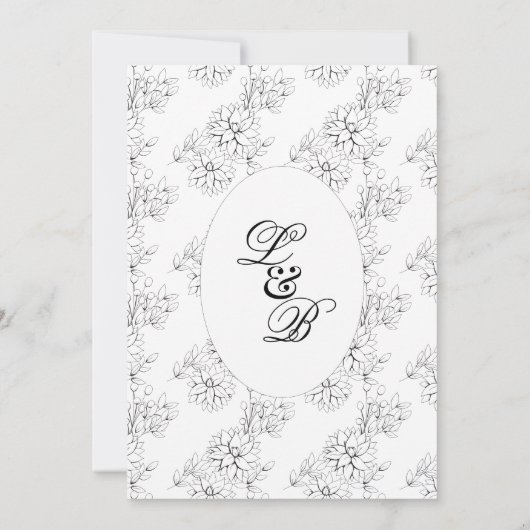 Invitation Dahlia Wreath (Dos)