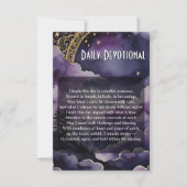 Invitation Daily Devotional Pagan Prayer Pocket Ritual Card (Devant)