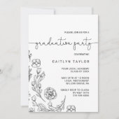Invitation Dainty Elegance Graduance Party (Devant)