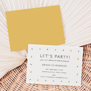 Invitation Dainty Lemon Party