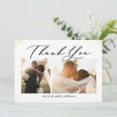 Invitation Dainty Sprinkings Flat Thank You Note Card (Debout devant)