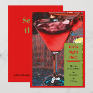 Invitation Daiquiri à la fraise