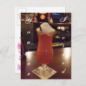 Invitation Daiquiri Cocktail Party (Devant / Derrière)