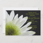 Invitation Daisée blanche sur le dîner de répétition Mariage (Devant)