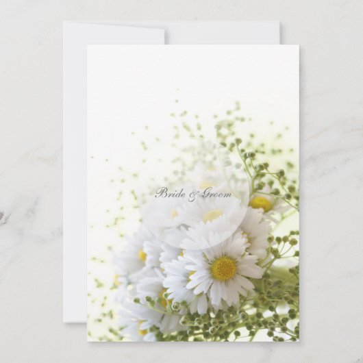 Invitation Daisées en amour Editable Mariage Bouquet Directio (Dos)