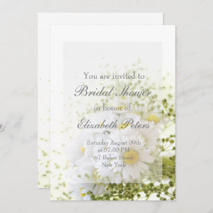 Invitation Daisées en Amour - Fête des mariées de bouquet mod