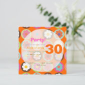 Invitation Daisées Super/arrière - plan do-it-yourself (Debout devant)