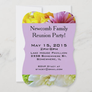 Invitation Daisies Bouquet Modèle d'invitation à la partie vi