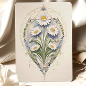 Invitation Daisies Enregistrer la date Golden Elegance