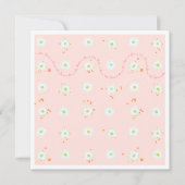 Invitation Daisies Enregistrer la date Modèle avec la frontiè (Devant)