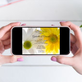 Invitation Daisies jaunes et blanches Brunch du lendemain de 