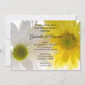 Invitation Daisies Jaunes et Blancs Brunch de lendemain de ma (Devant)