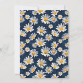 Invitation Daisies on Blue Denim Birthday Party (Dos)