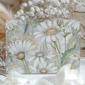 Invitation Daisies rustiques Enregistrer le Mariage de date
