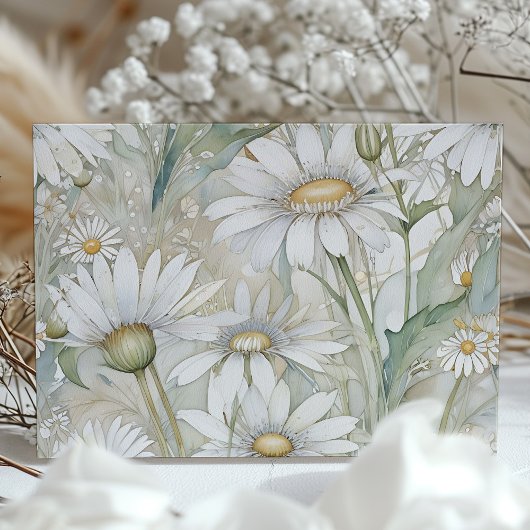 Invitation Daisies rustiques Enregistrer le Mariage de date