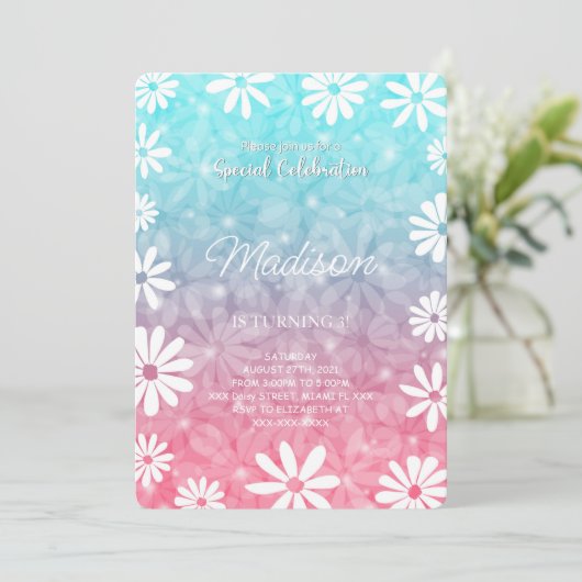 Invitation Daisy (Debout devant)