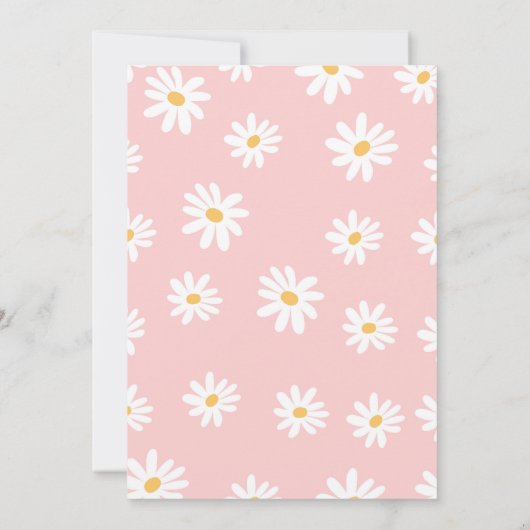 Invitation Daisy 1er anniversaire (Dos)