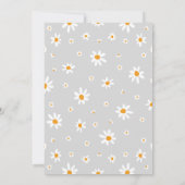 Invitation Daisy 1er anniversaire Grey (Dos)