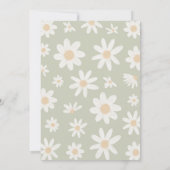 Invitation Daisy 1er Anniversaire N'est-elle pas une fête dél (Dos)