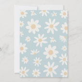 Invitation Daisy 1er anniversaire Wild One Fleur sauvage Anni (Dos)